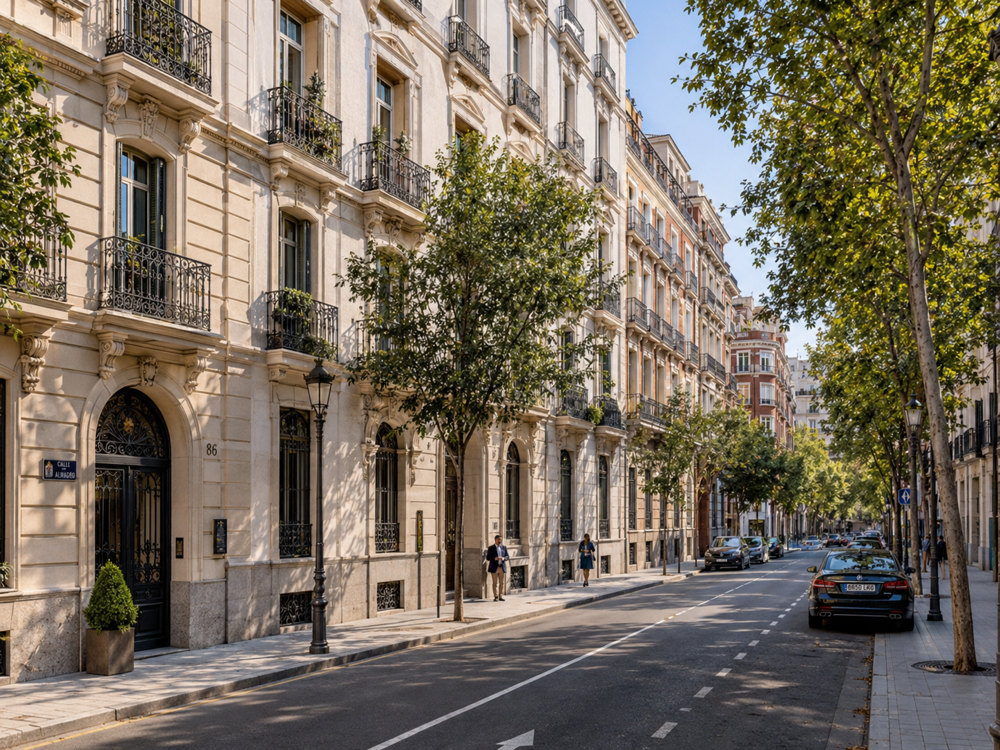 barrio de Almagro con edificios clásicos rehabilitados